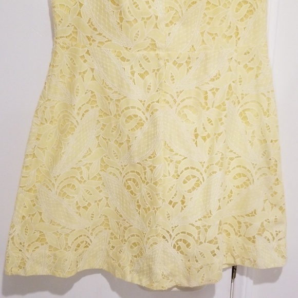 💕H&M💕 Yellow Lace Shift Mini Dress - Picture 4 of 8